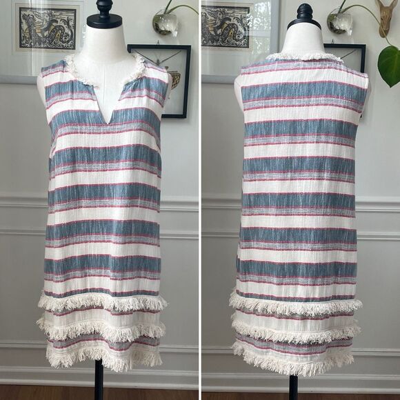 Anthropologie Holding Horses Sleeveless Fringe Shirt Dress $130 10 - Picture 2 of 10